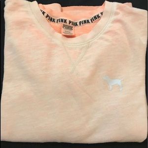PINK peach sweatshirt.  Size M
